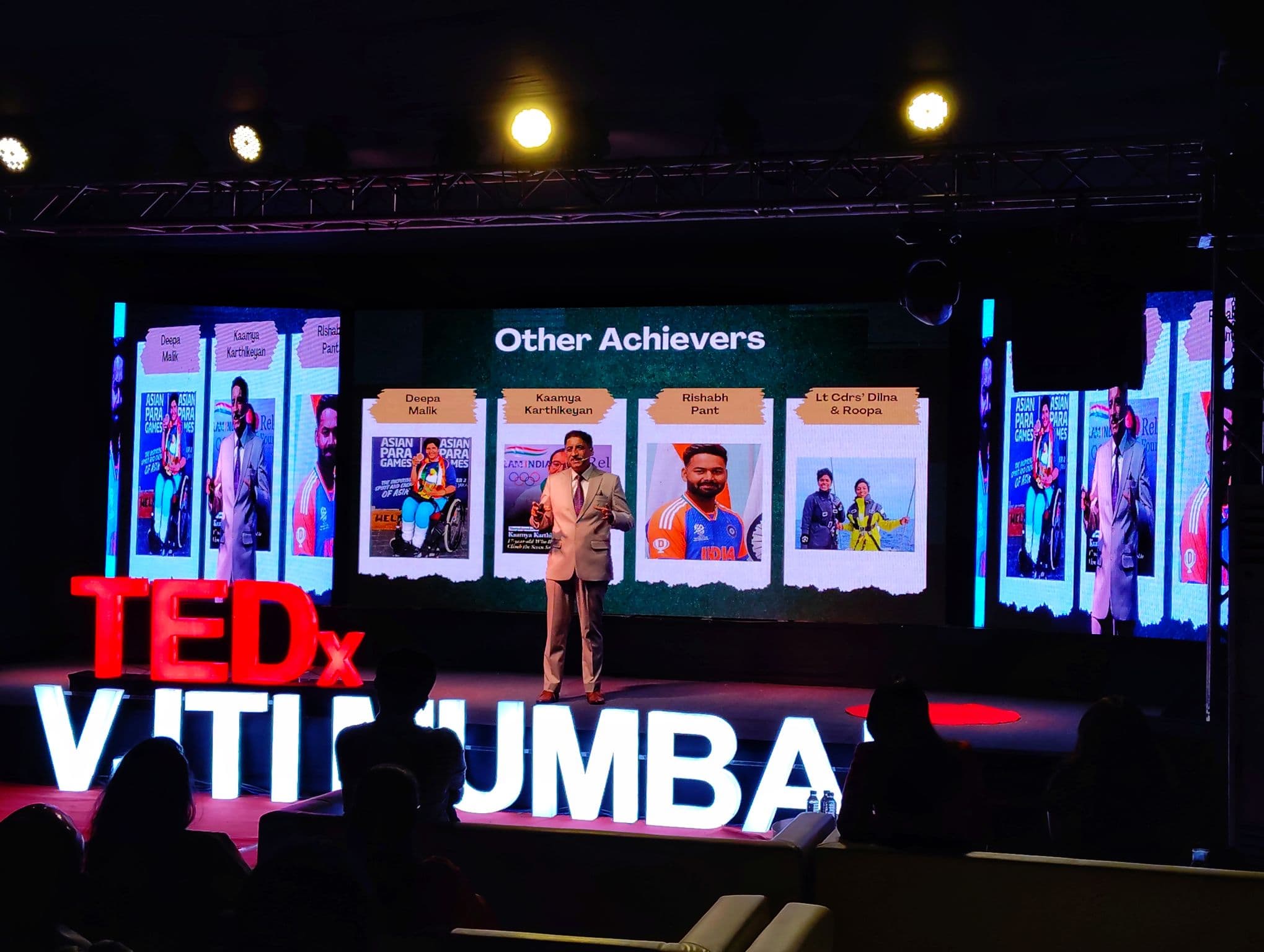Air Marshal Sanjeev Kapoor addressing the TEDxVJTI audience